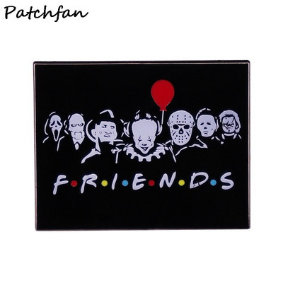 AD870 Patchfan Funny ταινία τρόμου Καρφίτσες με σμάλτο και καρφίτσες για γυναίκες Ανδρικές τσάντες τσάντες πλάτης καρφίτσες με πέτο Σήμα συλλογή Δώρα