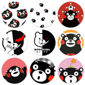 58mm armas Kumamon Danganronpa Monokuma ikoonid nööpnõelad märgi kaunistus prossid metallist märgid riiete jaoks seljakoti kaunistus