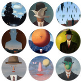Rene Magritte Badge Καρφίτσα Καρφίτσα Αξεσουάρ για Ρούχα Σακίδιο πλάτης Διακόσμηση δώρο 58mm