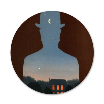 Rene Magritte Badge Καρφίτσα Καρφίτσα Αξεσουάρ για Ρούχα Σακίδιο πλάτης Διακόσμηση δώρο 58mm