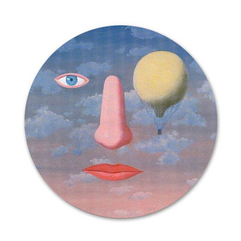 Rene Magritte Badge Καρφίτσα Καρφίτσα Αξεσουάρ για Ρούχα Σακίδιο πλάτης Διακόσμηση δώρο 58mm
