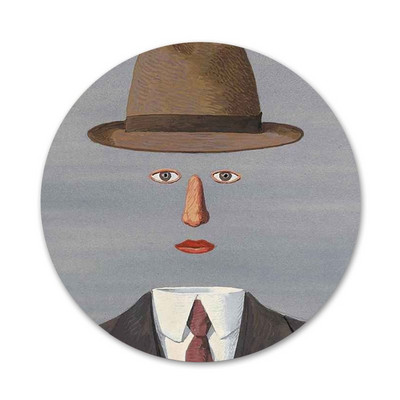 Rene Magritte Badge Καρφίτσα Καρφίτσα Αξεσουάρ για Ρούχα Σακίδιο πλάτης Διακόσμηση δώρο 58mm