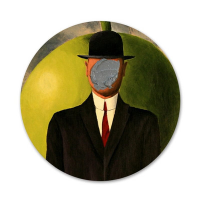 Rene Magritte Badge Καρφίτσα Καρφίτσα Αξεσουάρ για Ρούχα Σακίδιο πλάτης Διακόσμηση δώρο 58mm