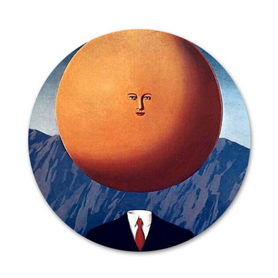 Rene Magritte Badge Καρφίτσα Καρφίτσα Αξεσουάρ για Ρούχα Σακίδιο πλάτης Διακόσμηση δώρο 58mm