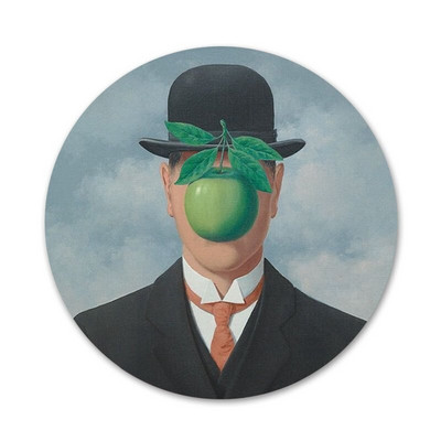 Rene Magritte Badge Καρφίτσα Καρφίτσα Αξεσουάρ για Ρούχα Σακίδιο πλάτης Διακόσμηση δώρο 58mm