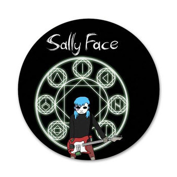 Sally Face Game Badge καρφίτσα καρφίτσα Αξεσουάρ για ρούχα Σακίδιο πλάτης Διακόσμηση δώρο 58mm