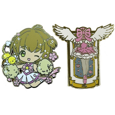 C3990 Cute Cardcaptor Sakura Καρφίτσες με σκληρό σμάλτο για σακίδια Γυναικείες καρφίτσες σε ρούχα Σήματα κοσμήματα Δώρο