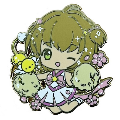 C3990 Cute Cardcaptor Sakura Καρφίτσες με σκληρό σμάλτο για σακίδια Γυναικείες καρφίτσες σε ρούχα Σήματα κοσμήματα Δώρο