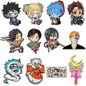 DB903 My Hero Academia Anime Broșă pentru rucsac Ace emailate Broșe metalice pentru bărbați, femei, insigne Ace, broșă Attack On Titan