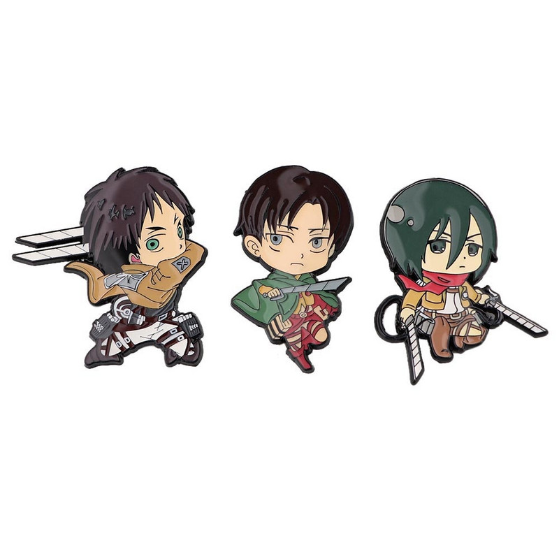 DB903 My Hero Academia Anime Broșă pentru rucsac Ace emailate Broșe metalice pentru bărbați, femei, insigne Ace, broșă Attack On Titan