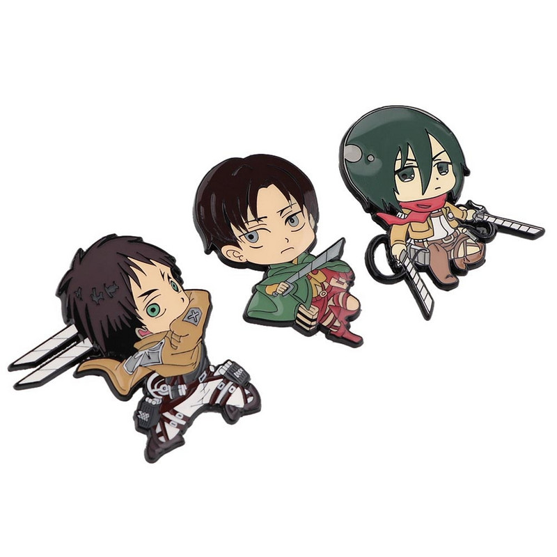 DB903 My Hero Academia Anime Broșă pentru rucsac Ace emailate Broșe metalice pentru bărbați, femei, insigne Ace, broșă Attack On Titan