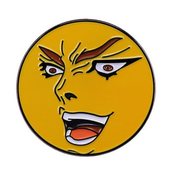 C2722 Ιαπωνικό Anime JOJO Kono Dio Da Enamel Pin Καρφίτσες πέτο Σακίδια πλάτης Καρφίτσες για ρούχα Διακοσμητικά κονκάρδα κοσμήματα αξεσουάρ