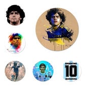 Diego Maradona Piktogramos Smeigtukai Ženkliuko dekoravimas Sagės Metaliniai ženkleliai drabužiams Kuprinės puošimas