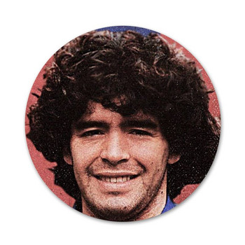Diego Maradona Icons Pins Διακοσμητικό σήμα Καρφίτσες μεταλλικές κονκάρδες για ρούχα Διακόσμηση σακιδίου πλάτης