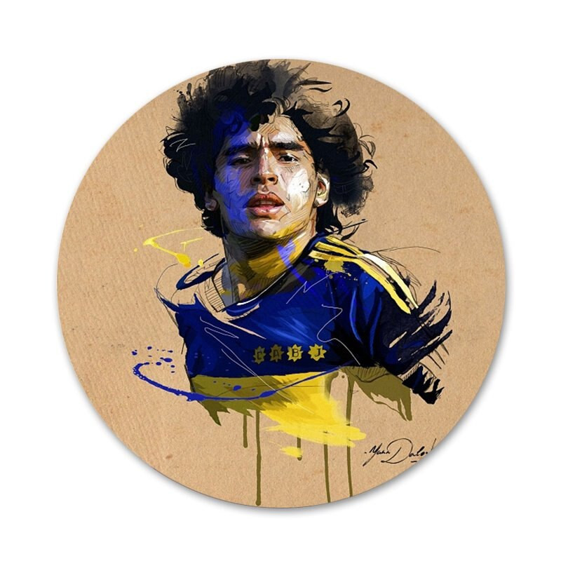 Diego Maradona Piktogramos Smeigtukai Ženkliuko dekoravimas Sagės Metaliniai ženkleliai drabužiams Kuprinės puošimas