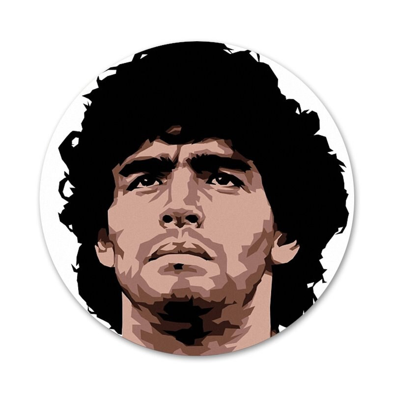 Diego Maradona Piktogramos Smeigtukai Ženkliuko dekoravimas Sagės Metaliniai ženkleliai drabužiams Kuprinės puošimas