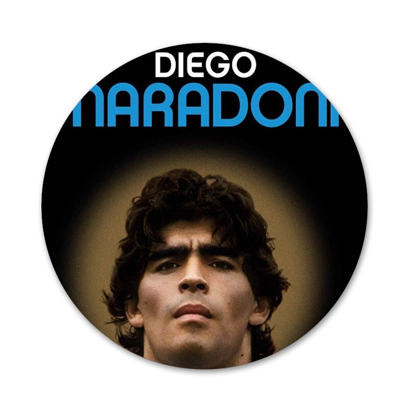 Diego Maradona Piktogramos Smeigtukai Ženkliuko dekoravimas Sagės Metaliniai ženkleliai drabužiams Kuprinės puošimas