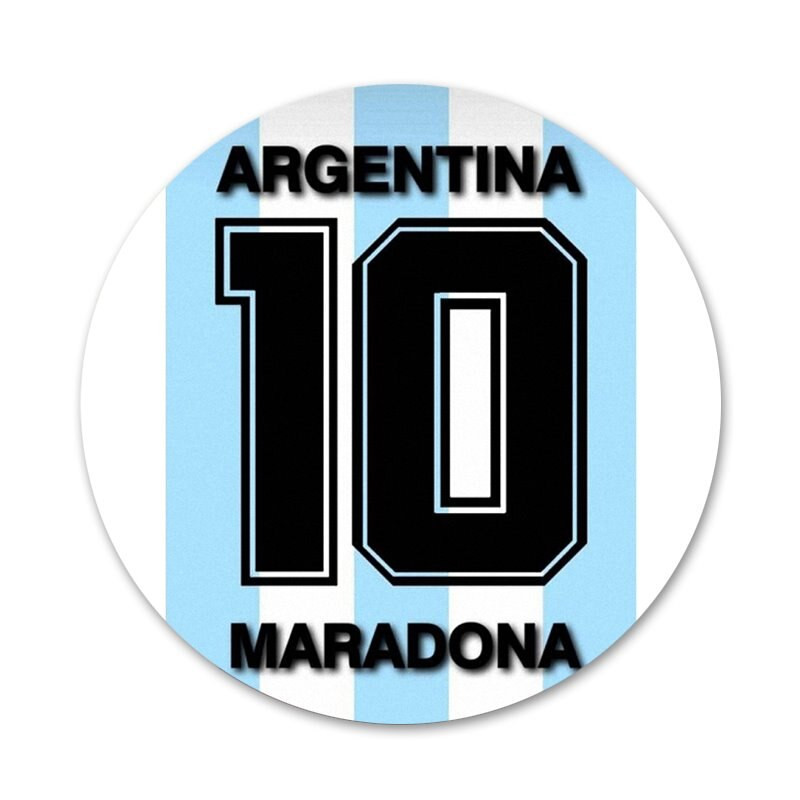 Diego Maradona Piktogramos Smeigtukai Ženkliuko dekoravimas Sagės Metaliniai ženkleliai drabužiams Kuprinės puošimas