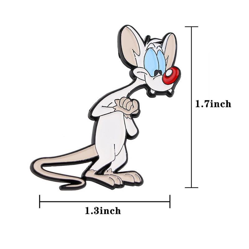 DB768 Mouse Cartoon Badge Email Pin Broșe pentru femei Anime Pin Broșă metal Broșă email Badge pe îmbrăcăminte