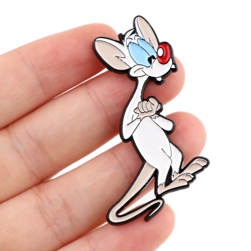 DB768 Mouse Cartoon Badge Email Pin Broșe pentru femei Anime Pin Broșă metal Broșă email Badge pe îmbrăcăminte