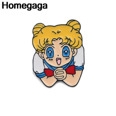 Homegaga Kravata od legure cinka Crtić Cute Pins ruksak odjeća broševi za žene šešir ukras značke medalje D2255