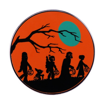 C2008 Halloweeni emailiga reväärinõel Ghost Skull pross Multifilm Õudusmärgi kotid Teksad Lipsunõel Ehted Kingitus