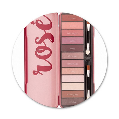 58mm Naked Palette Fashion Glam Machiaj Icoane pentru ochi Ace de decorare insignă Broșe Insigne metalice pentru haine Decorare rucsac