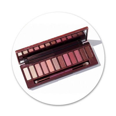 58mm Naked Palette Fashion Glam Machiaj Icoane pentru ochi Ace de decorare insignă Broșe Insigne metalice pentru haine Decorare rucsac