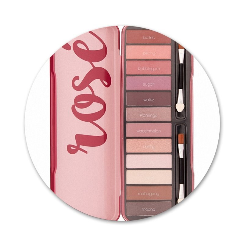 58mm Naked Palette Fashion Glam Machiaj Icoane pentru ochi Ace de decorare insignă Broșe Insigne metalice pentru haine Decorare rucsac