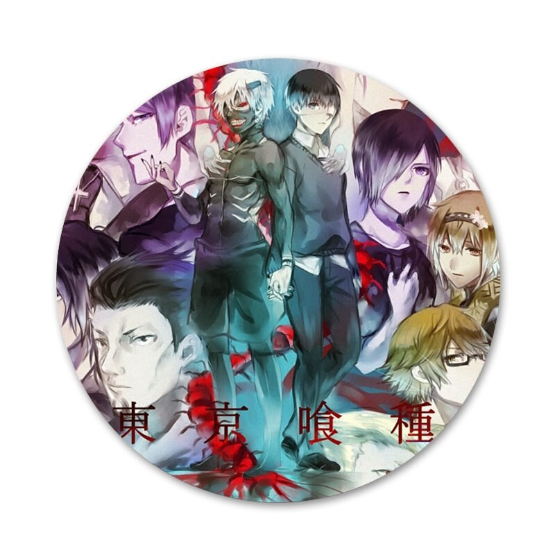 Japan anime Tokyo Ghoul Uta Ikone Igle Dekoracija znački Broševi Metalne značke za odjeću Dekoracija ruksaka