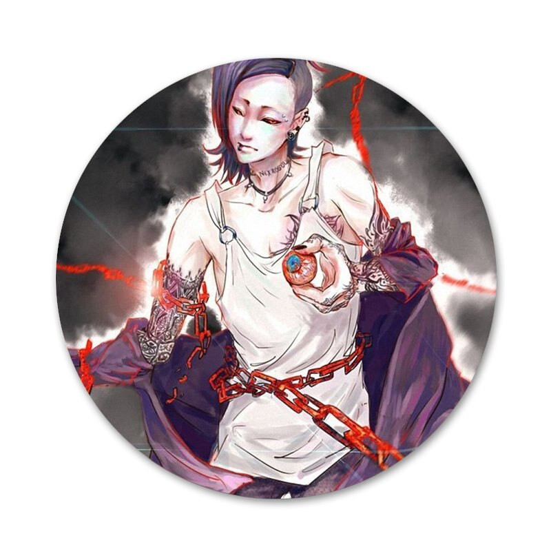 Japan anime Tokyo Ghoul Uta Ikone Igle Dekoracija znački Broševi Metalne značke za odjeću Dekoracija ruksaka