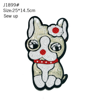 Velika šljokica Heat Transfer Flaster Peglanje odjeće DIY Hot Sticker Swan Dog Superhero Vez Flaster Bedž Majica