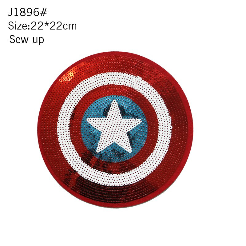 Velika šljokica Heat Transfer Flaster Peglanje odjeće DIY Hot Sticker Swan Dog Superhero Vez Flaster Bedž Majica