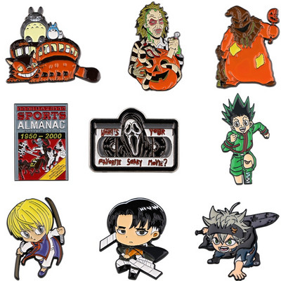 AD1271 Cartoon Halloween Japanese Badges Anime Καρφίτσα με σμάλτο Προσαρμοσμένες καρφίτσες Καρφίτσα πέτο για σακίδια Διακόσμηση Αξεσουάρ κοσμημάτων