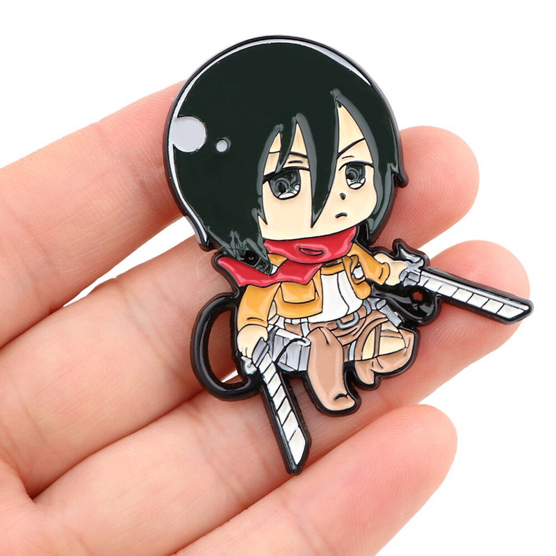 E3866 Japanski broševi na odjeći Značke za revere na ruksaku Broš Manga emajl igla Nakit Titans Attack Anime dodaci