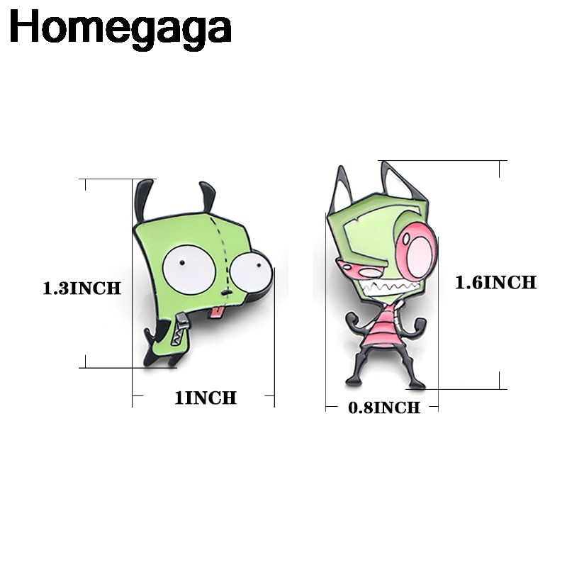 Homegaga Cartoon ace din zinc pentru rucsac pride haine medalie pentru geantă cămașă pălărie insignă broșe pentru bărbați femei D2141