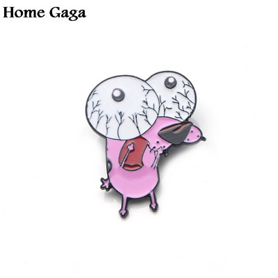 Homegaga Pas Metalne emajlirane igle Trendy para ruksak košulja odjeća broševi značke za muškarce žene D1499