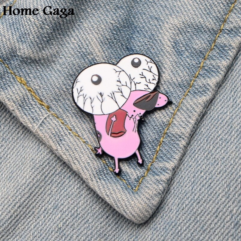 Homegaga Pas Metalne emajlirane igle Trendy para ruksak košulja odjeća broševi značke za muškarce žene D1499