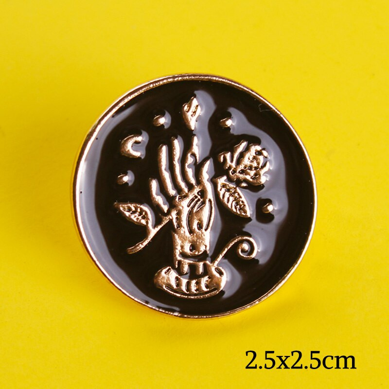 Punk Skull Pross Märgid seljakotil Märgid riiete jaoks Emaili nööpnõelad seljakottide jaoks Riided Revääri nööpnõel Märk Kingitus Aksessuaarid Dekoratsioon