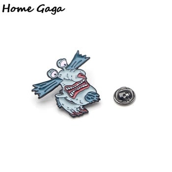 Homegaga monsters Zimbo Krumm Gromble Zinc tie Pins дрехи брошки за мъже жени шапка декорация значки медал D1327