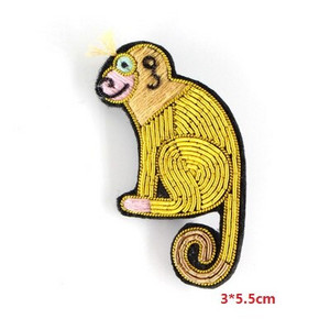 Uradi sam nove visokokvalitetne 3D ručno vezene bedževe, glava ptice, paunovo pero, aplikacija za narukvicu za kaput, broš na hlače