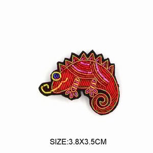 Uradi sam nove visokokvalitetne 3D ručno vezene bedževe, glava ptice, paunovo pero, aplikacija za narukvicu za kaput, broš na hlače