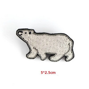 Uradi sam nove visokokvalitetne 3D ručno vezene bedževe, glava ptice, paunovo pero, aplikacija za narukvicu za kaput, broš na hlače