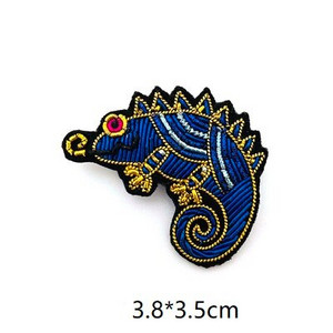 Uradi sam nove visokokvalitetne 3D ručno vezene bedževe, glava ptice, paunovo pero, aplikacija za narukvicu za kaput, broš na hlače