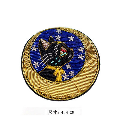 Uradi sam nove visokokvalitetne 3D ručno vezene bedževe, glava ptice, paunovo pero, aplikacija za narukvicu za kaput, broš na hlače