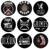 The Walking Dead Camiseta Icons Pins Διακοσμητικό σήμα Καρφίτσες Μεταλλικές κονκάρδες για ρούχα Διακόσμηση σακιδίου πλάτης