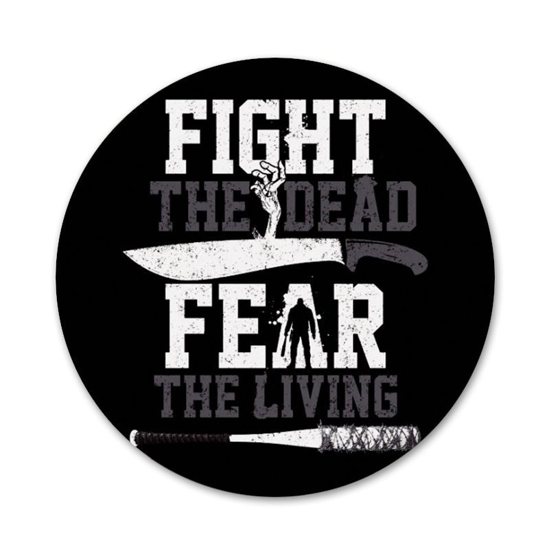 The Walking Dead Camiseta Icons Pins Διακοσμητικό σήμα Καρφίτσες Μεταλλικές κονκάρδες για ρούχα Διακόσμηση σακιδίου πλάτης