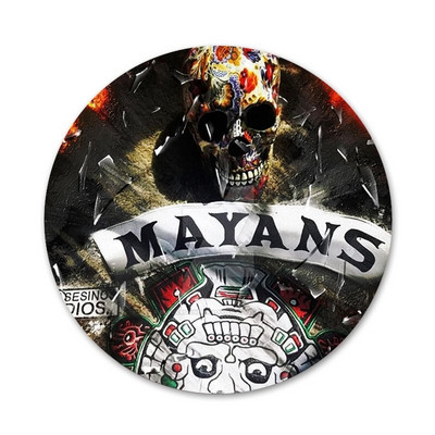 American tv Mayans MC zaštitne ikone Igle Dekoracija značke Broševi Metalne značke za odjeću Dekoracija ruksaka 58 mm
