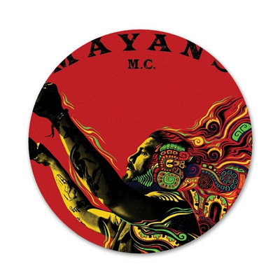 American tv Mayans MC zaštitne ikone Igle Dekoracija značke Broševi Metalne značke za odjeću Dekoracija ruksaka 58 mm