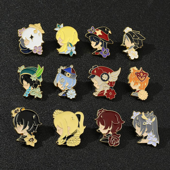 Ιαπωνικό παιχνίδι Anime Manga Jujutsu Kaisen Enamel Pins Demon Slayer Badge for Backpack Collar Lapel Pin Δώρα για φίλους